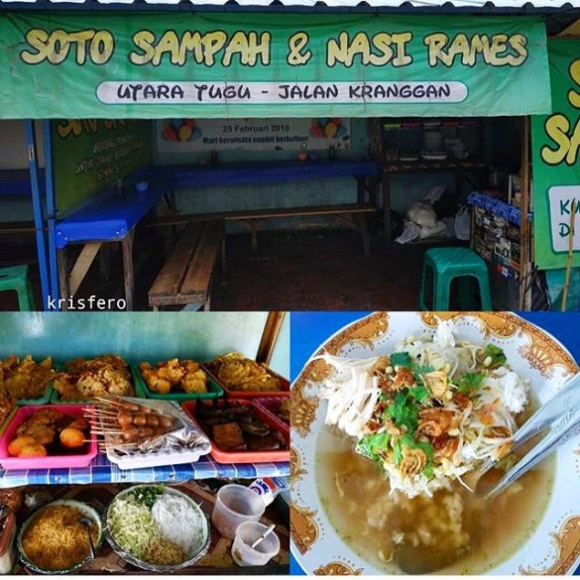 Soto Sampah via Jatengprov, 1. Bakmi Jowo Mbah Gito, 2. House of Raminten , 3. Sate Klathak Pak Pong, 4. Nasi Goreng Beringharjo, 5. Tahu Gimbal Pak Yono, 6. Gudeg Mbok Lindu Sosrowijayan, 7. Yammie Pathuk Kemetiran Kidul Yogyakarta, 8. Gudeg Sagan, 9. Angkringan Kopi Jos Lik Man, 10. Gudeg Pawon, 11. Bakmi Shibitsu, 12. Jejamuran, 13. Bungong Jeumpa Jogja, 14. Ayam Geprek Bu Rum, 15. Mie Ayam dan Bakso Idolaku Pak Tikno, 16. Oseng Mercon Bu Narti, 17. Banyu Mili Resto, 18. Gudeg Bromo, 19. Soto Sampah, 20. Mie Ayam Grabyas TG Red Door, 21. Nasi Rames Demangan, 22. Manggar Manding, 23. Abhayagiri Restaurant, 24. Manggut Lele Mbok Marto, 25. Sop kaki kambing Bang Udin, 26. Special Bakmi & Nasi Goreng Pak Pele, 27. Siomay Kang Cepot, 28. Gudeg Yu Djum, 29. Bakmi Mbah Mo, 30. Soto Sulung Stasiun Tugu, 31. Nasi Brongkos Warung Handayani yang Lezat, 32. SGPC Bu Wiryo 1959, 33. Soto Ayam Kampung Pak Dalbe, 34. Mie Ayam Bu Tumini Sari Rasa Jati Ayu, 35. Sate Klatak Pak Bari, 36. Soto Lenthok Pak Gareng, 37. Gudeg Yu Narni, 38. Rujak Es Krim Pak Nardi, 39. The Sawah Bantul, 40. D’Skybar ibis Styles, 41. Mediterranea Restaurant, 42. Kesuma Restaurant, 43. Bakso dan Es Buah PK, 44. Warung Burjo Sundawa, 45. Jenang Lempuyangan Bu Gesti, 46. Kedai Susu 53 , 47. Kedai Pulang Ke Yogya