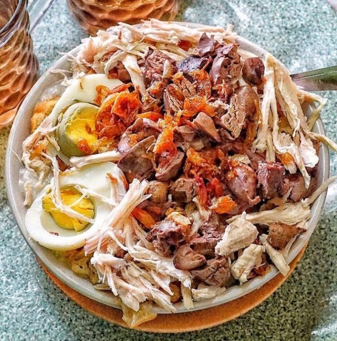 Bubur Ayam Gibbas via Instagram.com @jogjabikinlaper, 1. Restoran Braga Permai, 2. Mie Rica Kejaksaan, 3. Soto Ahri Bandung, 4. Kue Balok Cihapit Mang Udju, 5. Warung Taru, 6. Nasi Kuning Sumur Bandung, 7. Warung Utem, 8. Sate Jando, 9. Bubur Ayam Mang H. Oyo, 10. Lontong Sayur Padang Dipatiukur, 11. Kupat Tahu Lontong Kari Cicendo, 12. Bubur Ayam Jalaprang, 13. Sate Hadori, 14. Soto Ojolali, 15. Bubur Ayam Gibbas, 16. Kue Ape Family, 17. Kolak Campur Ibu Sari, 18. Kembang Tahu Alkateri, 19. Bubur Ayam Kang Dedi, 20. Bubur Ayam H Amid, 21. Restoran Kehidupan Tidak Pernah Berakhir, 22. Batagor Haji Yunus, 23. Sari Sari – Aneka Kue Jajan Pasar, 24. Soto Sedap Boyolali, 25. Lontong Kari Ayam Bu Sri, 26. Lotek Kalipah Apo 42, 27. Nasi Goreng Aep’s, 28. Bubur Ayam Serburame, 29. Gudeg Jogja, 30. Toko Roti & Kuweh Sidodadi (Toko Sidodadi Roti & Kue), 31. Bubur Ayam Bejo, 32. Gado-Gado Teuku Angkasa / Gado-Gado Tengku Angkasa, 33. Warung Nasi SPG, 34. Warung Nasi Ibu Imas, 35. Roti Gempol, 36. Lotek Mahmud, 37. Cafe Madtari, 38. Warung Kopi Purnama, 39. Kupat Tahu Gempol, 40. Lontong Kari Kebon Karet, 41. Warung Bu Eha, 42. Surabi Cihapit