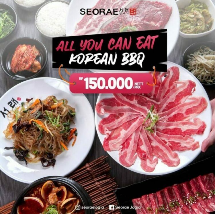 Seorae Jogja, 1. Sushi Tei, 2. R&amp;B Grill Yogyakarta, 3. Seorae Jogja, 4. Kakkoii Japanese BBQ &amp; Shabu-Shabu, 5. Shaburi &amp; Kintan Buffet Plaza Ambarrukmo, 6. Sushi Hasha, 7. BongOBong Grill House, 8. Oharang Korean BBQ Jogja (아랑), 9. Matjeo Korean Grill Yogjakarta, 10. Gyu-Kaku, 11. Kaizen All You Can Eat BBQ Grill &amp; Shabu – Shabu Yogyakarta, 12. Yogyakarta Kitchen by Marriott, 13. YUUKI AUCE, 14. JC Forest Cafe &amp; Resto All You Can Eat, 15. Kayu Manis Restaurant, 16. Shabu Ghin Jogja, 17. Turi-Turi Coffee (Pasca Pandemi Tidak AUCE Lagi)