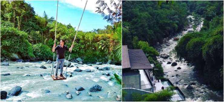Wisata Alam Driam Riverside & D’riam Riverside Resort via Instagram.com @akang_bandung, @topan_daudang