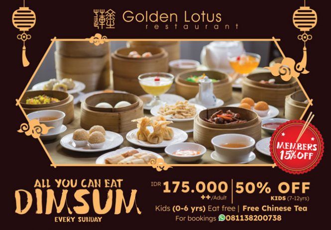 Golden Lotus, 1. Grand Puncak Sari Restaurant, 2. Batur Sari Restaurant, 3. Kaneshiro All You Can Eat, 4. Yakiniku Sama-Sama, 5. Hanamasa Bali, 6. Kaizen All You Can Eat BBQ Grill & Shabu , 7. Mentari Restoran Bali, 8. Segara Bambu, 9. Brazilian Aussie BBQ, 10. X.O Suki & Cuisine Bali, 11. Ah Yat Abalone Seafood Restaurant, 12. Magal Korean BBQ, 13. Shaburi & Kintan Buffet Bali, 14. Sakai Japanese Food, 15. Choegogi Korean BBQ, 16. Zero4 Bar & Karaoke, 17. Warung D’Carik, 18. Golden Lotus, 19. Sabeen Restaurant, 20. Roof Top Garden Lounge, 21. Pavoz Restaurant & Bar , 22. Skymax Rooftop, 23. Sofitel Nusa Dua Resort, 24. The Café (Mulia Hotel Bali), 25. Pangi Restaurant , 26. Rumah Luwih , 27. Height Bar, J4 Hotel , 28. The Kana