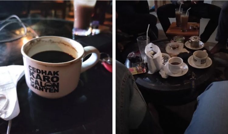 Gubuk Caffe, 1. Kafeole, 2. Langit Senja Cafe, 3. SOKLATOK, 4. Bumi Kayom, 5. Monte Gelato & Coffee, 6. 1915 Arts-Koffie-Huis, 7. Kalimera Coffee Bar, 8. Sendja Koffie Salatiga, 9. Logos Cafe, 10. Jenderal Coffee (Hotel Le Beringin), 11. Waroeng Kopi Prijaji, 12. Telon Coffee, 13. Kopi Si Klasik, 14. Frame Coffee House, 15. De Tower Beer House (Non Halal), 16. Monalisa Cafe & Karaoke, 17. Nyoklat Klasik Salatiga, 18. Street Side Coffee, 19. Susu Segar 39, 20. Stasiun Susu Salatiga, 21. My Cafe & Marvel Collection, 22. OASIS CAFE, 23. Kedai Siram, 24. Zigger Mini Cafe, 25. Kopi Vale, 26. Tepikota Coffee, 27. Favor Cafe, 28. Relakso Coffee and Resto, 29. Three Stones Coffee Bar, 30. Gubuk Caffe, 31. Doms Beco, 32. Cafe Sako , 33. Caffeinc Coffee Shop, 34. Waynet & Cafe Salatiga, 35. Kafe Yume, 36. T.CO Kopi, 37. Darus Coffee, 38. Sepertiga Salatiga Cafe, 39. Tropis