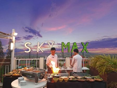 Skymax Rooftop, 1. Grand Puncak Sari Restaurant, 2. Batur Sari Restaurant, 3. Kaneshiro All You Can Eat, 4. Yakiniku Sama-Sama, 5. Hanamasa Bali, 6. Kaizen All You Can Eat BBQ Grill & Shabu , 7. Mentari Restoran Bali, 8. Segara Bambu, 9. Brazilian Aussie BBQ, 10. X.O Suki & Cuisine Bali, 11. Ah Yat Abalone Seafood Restaurant, 12. Magal Korean BBQ, 13. Shaburi & Kintan Buffet Bali, 14. Sakai Japanese Food, 15. Choegogi Korean BBQ, 16. Zero4 Bar & Karaoke, 17. Warung D’Carik, 18. Golden Lotus, 19. Sabeen Restaurant, 20. Roof Top Garden Lounge, 21. Pavoz Restaurant & Bar , 22. Skymax Rooftop, 23. Sofitel Nusa Dua Resort, 24. The Café (Mulia Hotel Bali), 25. Pangi Restaurant , 26. Rumah Luwih , 27. Height Bar, J4 Hotel , 28. The Kana