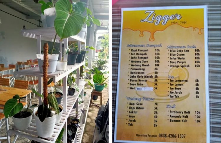 Zigger Mini Cafe, 1. Kafeole, 2. Langit Senja Cafe, 3. SOKLATOK, 4. Bumi Kayom, 5. Monte Gelato & Coffee, 6. 1915 Arts-Koffie-Huis, 7. Kalimera Coffee Bar, 8. Sendja Koffie Salatiga, 9. Logos Cafe, 10. Jenderal Coffee (Hotel Le Beringin), 11. Waroeng Kopi Prijaji, 12. Telon Coffee, 13. Kopi Si Klasik, 14. Frame Coffee House, 15. De Tower Beer House (Non Halal), 16. Monalisa Cafe & Karaoke, 17. Nyoklat Klasik Salatiga, 18. Street Side Coffee, 19. Susu Segar 39, 20. Stasiun Susu Salatiga, 21. My Cafe & Marvel Collection, 22. OASIS CAFE, 23. Kedai Siram, 24. Zigger Mini Cafe, 25. Kopi Vale, 26. Tepikota Coffee, 27. Favor Cafe, 28. Relakso Coffee and Resto, 29. Three Stones Coffee Bar, 30. Gubuk Caffe, 31. Doms Beco, 32. Cafe Sako , 33. Caffeinc Coffee Shop, 34. Waynet & Cafe Salatiga, 35. Kafe Yume, 36. T.CO Kopi, 37. Darus Coffee, 38. Sepertiga Salatiga Cafe, 39. Tropis