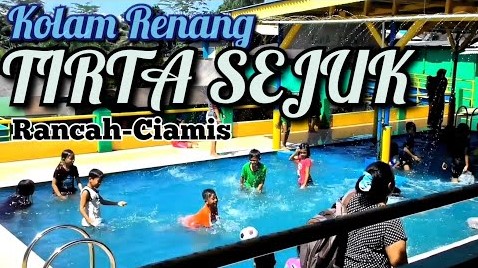 Kolam Renang Tirta Sejuk, 1. Waterpark Tirta Sumber Jaya Cipangalun, 2. Kolam renang Tirta Pasir Raya, 3. Sukahaji Waterboom , 4. Kolam Renang Tirta Bagja, 5. Kolam Renang Tirta Sejuk, 6. Kolam Renang Cadas Ngampar , 7. Jati Sewu Cibungbang, 8. Kolam Renang D’i Jimat, 9. Kolam Renang Tiara, 10. Kolam Renang Tirta Winaya, 11. Kolam Renang Gunung Daweg, 12. Tirta Nurani, 13. Kolam Renang The Priangan Hotel Ciamis, 14. Kolam renang Tirta Mandala, 15. Kolam Renang Setra Sari, 16. Kolam Renang Cilongok Damai, 17. Kolam Renang Samida Indah