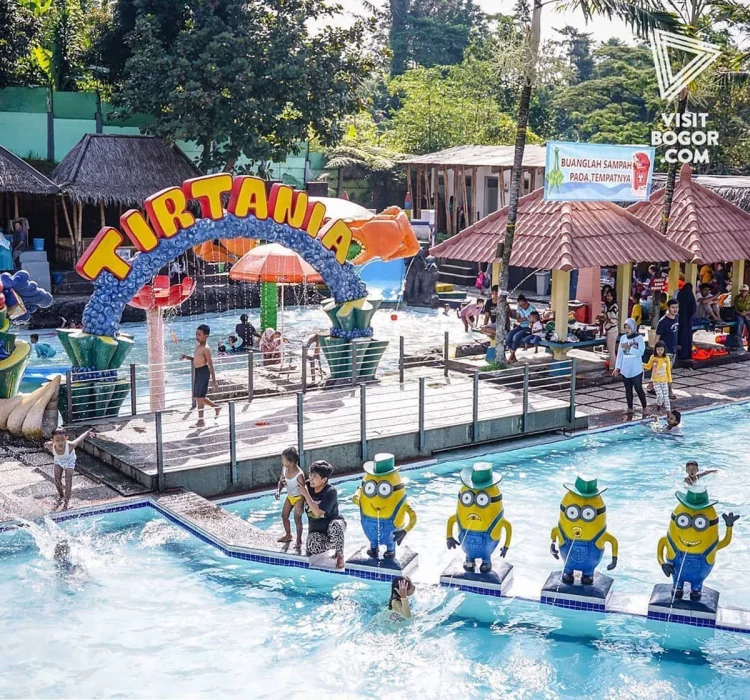 Kolam Renang Tirtania, 1. Kolam Renang ZamZam Tirta – Ciomas, 2. Kolam Renang Gedung Olah Raga Kota Bogor, 3. Water Boom Yasmin Sport Center, 4. Villa Duta Kolam Renang Bogor, 5. Kolam Renang Bukit Cimanggu City – Marcopolo Bogor, 6. Kolam Renang Lake Side Bogor, 7. Kolam Renang di Villa Bogor Indah, 8. Kolam Renang Sagara, 9. Kolam Renang Aston Bogor Nirwana Residence, 10. Kolam Renang Tirtania, 11. Kolam Renang Aldepos, 12. Kolam Renang Gunung Batu, 13. The Jungle Water Adventure, 14. Fishing Valley, 15. Tamansari persada , 16. Hotel Duta Berlian, 17. Billabong, 18. Hotel salak, 19. Perumahan raffless hills