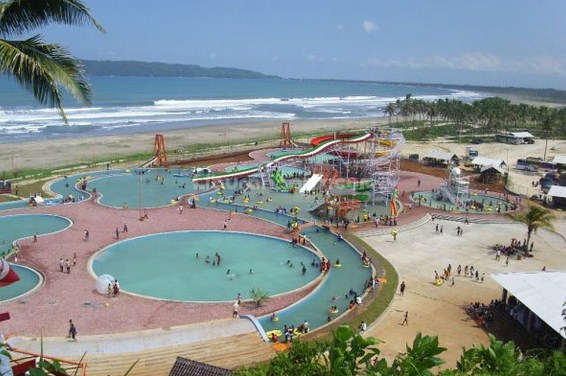 Pangandaran Waterpark, 1. Kolam Renang Alami Banyu Mili, 2. Kolam Alami Nusadanas, 3. Pangandaran Waterpark, 4. Green Valley Citumang, 5. Pemandian air panas Cisolok, 6. Citepus Waterpark, 7. Sumber Mata Air Alami Kalibelo, 8. Tirta Husada Swiming Pool, 9. Rumah joglo & Kolam renang Banyu Urip, 10. Kolam Renang Nusa Danas, 11. Kolam Renang Anugrah Padaherang, 12. Kolam Renang Alami Di Wisata Gua Nyalindung Pangandaran, 13. Rahmadani kolam renang