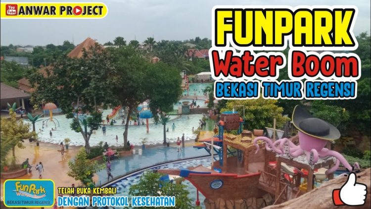 Funpark Waterboom via Youtube Anwar Project, 1. Kolam Renang Taman Harapan Baru (THB), 2. Kolam Renang Bintang Sport Center, 3. Sport Club Harapan Indah, 4. Kolam Renang Galaxy Tirta Mas, 5. Venetian Water Carnaval, 6. Hafana Tirta Sport Centre, 7. Pandu Jaya Sport, 8. Kolam Renang Sukaria Tambun, 9. Kolam Renang Sarang Walet (Tutup), 10. Kolam Renang Jaka Permai Waterpark, 11. Kolam Renang Elmos, 12. Kolam Renang Metland Tambun, 13. Kolam Renang Persada Kemala, 14. Kolam Renang Pesona Anggrek, 15. Kolam Renang Maharani, 16. Kolam Renang Hobi – Hobi, 17. Water Splash waterpark, 18. Kolam Renang Woodhill, 19. Kolam Renang Sabun, 20. Pandu Jaya Sport Center, 21. Intan Lestari, 22. Kolam Renang Permata Timur, 23. De Wood Family Club, 24. Go!Wet Waterpark Grand Wisata Tambun, 25. Waterboom Lippo Cikarang, 26. Columbus Waterpark Mutiara Gading Timur, 27. Funpark Waterboom (BTR), 28. Sirkus Waterplay Jati Asih, 29. Transera Waterpark Harapan Indah
