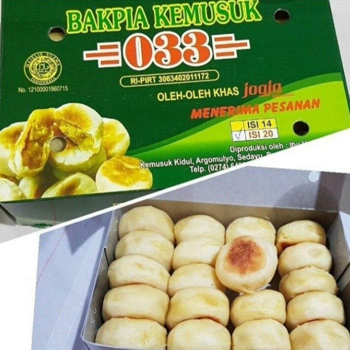 Bakpia Kemusuk 033 vua Tokopedia, 1. Bakpia Mutiara Jogja, 2. Bakpia Pathok 25, 3. Bakpia Patuk 75, 4. Bakpia Kurnia Sari, 5. Bakpia Kemusuk 033, 6. Bakpiaku, 7. Bakpia Tugu Jogja, 8. Bakpia Juwara Satoe, 9. Bakpia Citra Premium, 10. Bakpia Kencana, 11. Bakpia Djava, 12. Bakpiapia, 13. Bakpia Kenes, 14. Bakpia Merlino, 15. Bakpia Soemadigdo