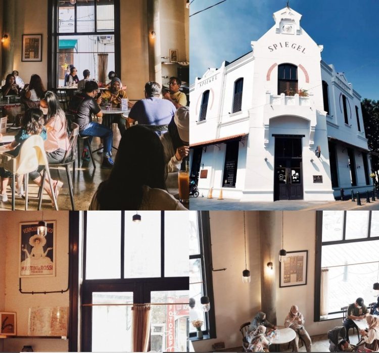 Spiegel Bar &amp; Bistro, 1. Tekodeko Koffiehuis, 2. Spiegel Bar &amp; Bistro, 3. Miles Cafe &amp; Eatery, 4. Hero Coffee Indonesia, 5. Dolkopi Coffee Shop, 6. Keris Cafe, Semarang, 7. Koopman, 8. Oud En Nieuw, 9. Bloomery Pattiserie, 10. Retro Cafe, 11. Serikat Dagang Kopi Kota Lama Semarang, 12. Toko Kopi Sukajaya Kota Lama Semarang, 13. Javara Culture Kota Lama Semarang, 14. Library Cafe John Dijkstra, 15. Vercoffee, 16. Gelato Matteo, 17. Filosofi Kopi, 18. Tepian Kopi Kotalama, 19. Pringsewu Semarang