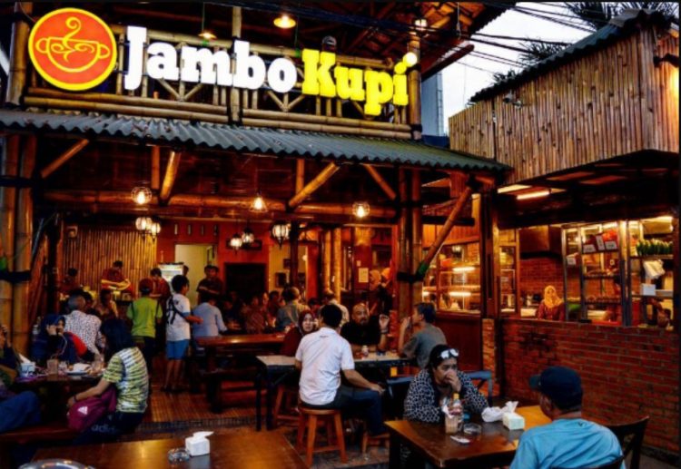 Jambo Kupi, 1. Cerita Rasa Nusantara, 2. Andakar Steak, 3. Warung Betawi H. Muhayar, 4. Ayam Goreng Suharti, 5. Warung Betawi H. Apen, 6. Lembur Kuring Bibet, 7. Kuri Kuri, 8. Pusat Jajan Kuliner Kampung Kandang, 9. Pondok Geulis, 10. RM. Ampera Sakato, 11. Nasi Kucing Ragunan, 12. Jambo Kupi, 13. Brown Fox Waffle &amp; Coffee, 14. Javatic Cafe &amp; Resto, 15. Roti Bakar 88 Ampera, 16. Sanur Kafe