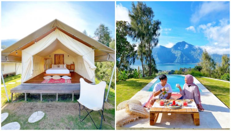 Hideaway Glamping, 1. Bobocabin Kintamani, 2. Sunrise Hill Camp, 3. Alam Caldera Camping, 4. Hideaway Glamping, 5. Lake Garden Bali Villa, 6. Villa Jempana Kintamani, 7. Kintamani Home with View, 8. Triangle House Mount Batur, 9. Volcano Terrace Bali, 10. Baruna Cottages, 11. Wayan Yogi Bed & Breakfast, 12. Lakeside Cottages Kintamani