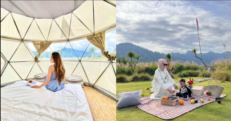 Igloo Glamping Bali via Instagaramc.om @putunatali (kiri), @bymatcha_official (kanan), 1. N’jung Bali Camp, 2. Black Lava Camp, 3. Alam Caldera Glamping, 4. Pulestis Glamping, 5. Pelaga Eco Park Bali, 6. Igloo Glamping Bali, 7. Cloud Hills Glamping by Bukit Vista, 8. Kintamani Escape, 9. Jempana View, 10. The Dewi Kintamani, 11. Tukadsari Camping, 12. Kubah Bali Glamping, 13. Bali Camps Park, 14. Sunrise Hill Camp, 15. Bali Sunrise Camp & Homestay, 16. Rejeng Garden Camp