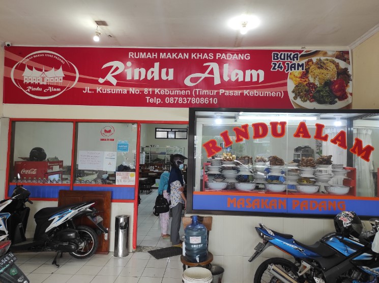 Rindu Alam Masakan Padang Haidar Rheza Paleva, 1. Momong Resto, 2. Malindo Corner, 3. Malindo Café & Resto, 4. Samra Pawon, 5. Angkringan Mukti Kebumen, 6. Warung Bakso Mirasa Pak Urip, 7. Warung Makan Sop Mbak Ari, 8. Sate Ambal Pak Tino, 9. Waroenk Ramen Kebumen, 10. Gemintang Cafe n Resto, 11. Rindu Alam Masakan Padang, 12. Madang Resto, 13. Bakso Aan, 14. Ayam Bakar Kraton, 15. Lesehan Warung Bamboe Kebumen, 16. Teratai Blambangan Atmosphere, 17. Resto Lesehan GENDUT TAMAN, 18. Rosya Restaurant, 19. Beranda Eatery, 20. Warung Sate Ayam Ambal Pak Alip, 21. Bebek & Ayam Sari Rasa, 22. Nasi Penggel Pak Darsono Cabang Gunungsari, 23. Rumah Makan Dahayu, 24. Ayam Geprek Masbro Pas Banget, 25. Malindo Seafood, 26. Sambal Gami Resto, 27. Restoran Panca Warna