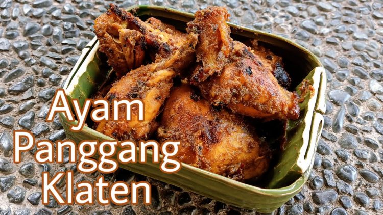 Ayam Panggang Klaten via Youtube Dapur Yuli, 1. Kue Apem Jatinom, 2. Kepel Ciro Pedan, 3. Getuk Yoko Kurung, 4. Sop Ayam Pak Min, 5. Keripik Belut, 6. Keripik Paru, 7. Keripik Kulit Ceker Ayam, 9. Keripik Tempe, 10. Sego Wiwit, 11. Ayam Panggang Klaten, 12. Sego Gudangan, 13. Nasi Terancam Klaten, 14. Angkringan (HIK) Khas Klaten, 15. Swike Kodok (Non Halal), 16. Rempeyek Ikan Cethul, 17. Wajik Klaten, 18. Peyek Kacang Daun Jeruk, 19. Nasi Tumpang Lethok, 20. Geplak khas Klaten, 21. Dawet Bayat Klaten, 22. Ayam Bakar khas Klaten, 23. Soto Ayam Klaten, 24. Tengkleng Kambing Klaten, 25. Surabi Klaten, 26. Sego Welut, 27. Bakmi Miroso, 28. Slondok, 29. Semprongan, 30. Kepel Klaten, 31. Wayang Kayu