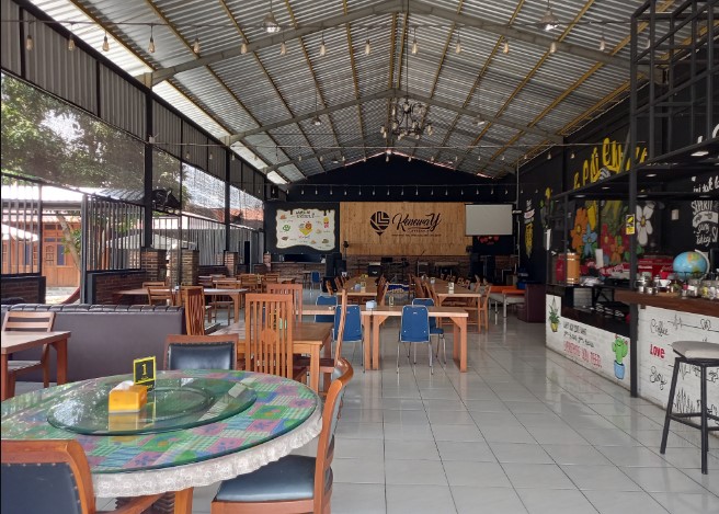 KENEWAY Angkringan & Coffeeshop Muhammad Darmawan, 1. Wedang Kopi Prambanan, 2. PLAWANGAN, 3. Linchak Coffee n Resto, 4. Kopi Keboen Klaten, 5. Sinaran Coffee Klaten, 6. Omah Mojok Klaten, 7. Garasi Kopi Klaten, 8. Peridot Coffee and Eatery, 9. Miss Philo Bakery & Cafe, 10. Nggone Mbahmu, 11. KOPI STORY KLATEN, 12. EONIA HOUSE & EATERY, 13. Ningratan kopi Klaten, 14. Tentang Kopi Sahabat, 15. KENEWAY Angkringan & Coffeeshop, 16. OIA Klaten, 17. KOPINGGIRJALAN by star group, 18. Go Drink Klaten, 19. Sebelas Coffee Crafter Klaten, 20. Pondok Daun Cafe, 21. Green Garden Cafe & Resto, 22. Calvary, 23. Brix Coffee & Kitchen, 24. SEMEDULUR COFFEE KLATEN, 26. Gendhis Wangi Resto & Cafe, 27. Cold ‘N Brew Klaten, 28. PRanS Cafe’, 29. Wolulas Café, 30. Kla10 Cafe & Billiard, 31. Omah Wedang Empon Empon Rajaku, 32. HOLIC coffee&kitchen, 33. KOPIGATI Klaten, 34. Pitados Bistro & Gelato, 35. The gade corner, 36. Djampi Jawi, 37. Sawahita Coffee & Share, 38. 28 Coffee Klaten, 39. Kafeine Coffee, 40. JADEN Casual Dining, 41. Awor Coffee Klaten, 42. SATURA COFFEE, 43. Sempulur Coffee, 44. Cat Women Cafe (Tutup), 45. Little Bali Klaten (Tutup), 46. Calya Coffee and Eatery (Tutup), 47. NYAWIJI Coffee & Space (Tutup), 48. Warjo Waroeng Jono (Tutup), 49. O lala Cafe (Tutup)