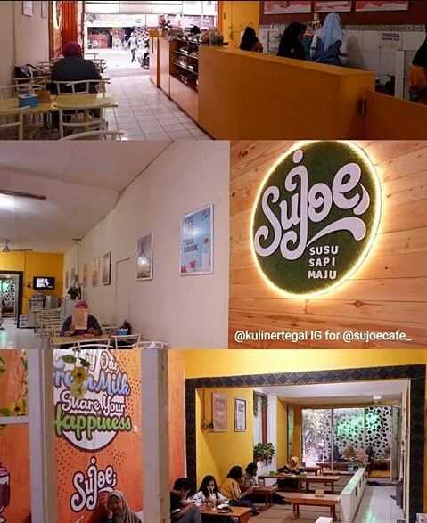 MAJU CAFE (SUJOE CAFE) Susu sapi maju Ummu Salamah, 1. Kalih Coffee Tea and Spaces Tegal, 2. Njajan.co Tegal, 3. Uncle coffee and resto, 4. Waroeng Sadewa, 5. Coffee Shop Tradisine Ngopi, 6. Nakula Cafe, 7. Papa brew, 8. MAJU CAFE (SUJOE CAFE) Susu sapi maju, 9. Kano point Cafe, 10. My Story Cafe Bistro &amp; Social House, 11. The Secret, 12. Boss’A Cafe, 13. WIJIKOPI, 14. KEDAI OMMAMET, 15. Bento Kopi Tegal, 16. Nazuwa coffee, 17. Sepenggal cerita, 18. Clavicula coffee and idea, 19. Tempat Peraduan, 20. Cafe keboen, 21. D’FORTUNE Cafe Bistro, 22. Maju Milk Centre (MMC), 23. Black And White Food Court &amp; Cafe, 24. Pesona Coffee Tegal, 25. QMilk Cafe, 26. Kilometer Cafe, 27. S Cafe, 28. Dontea Tegal, 29. Kedai Coffee Inn, 30. Yotee Coffee, 31. North Beach Cafe Tegal, 32. Holy Bowl, 33. Luang Waktu Coffee, 34. Kedai Debong, 35. Minapadi Coffee and Space, 36. Cafe Q Nyot, 37. Cafe yaul (Tutup), 38. Parsley Cafe And Bistro (Tutup), 39. Jasel bee Korean food and cafe (Tutup), 40. Teh Jawa Cafe (Tutup)