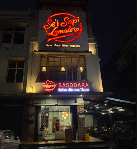 Basodara BSD Kara, 1. Pondok Bakso Solo Mas To, 2. Bakso Gepeng Mas Didi GS, 3. Bakso Semox Madam Dewin, 4. Pondok Bakso Mas Gino, 5. Bakso Malang Cak Endut, 6. BAKSO GEPENG PONTISARI Khas Kalimantan, 7. Mie Baso Ciamis BSD, 8. Bakso Wonogiri Mas Narno, 9. Bakso Super 77 Maman, 10. Bakso BRI BSD, 11. Bakso Basodara, 12. Bakso Eyang Wonogiri