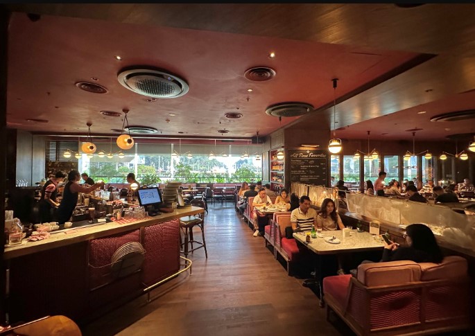 Osteria Gia Plaza Indonesia J C, 1. Sushi Hiro, 2. Osteria Gia, 3. Ramen Seirock-Ya, 4. La Moda, 5. CORK&SCREW, 6. Taste Paradise, 7. Seribu Rasa, 8. Ishigamaya Hamburg, 9. Chopstix, 10. Samwon Garden, 11. Hakata Ikkousha, 12. Restoran Padang Sari Ratu, 13. Bebek Bengil, 14. Monsieur Spoon Préféré, 15. Kitchenette, 16. SaladStop, 17. Sushi Tei