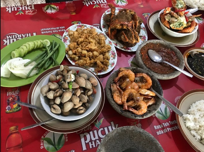 RM. PAK KARDI - Ulujami - Spesial Kepiting Maria Rahayuni, 1. Nasi Grombyang Bpk. H. Warso, 2. Nasi Grombyang Pak Waridin, 3. Lesehan Aldan Pemalang, 4. RM. Ayam Gepuk Super Lezat Pemalang, 5. Warung Tengah Sawah Bu Ruslani, 6. RM. PAK KARDI – Ulujami – Spesial Kepiting, 7. Mie Sosis, 8. Pecak Welut Bu Niti, 9. Serba Sambal Pemalang, 10. Bojong Resto, 11. Rumah Makan Mantep Roso, 12. Warung Makan H. Mahradj, 13. Sate Loso Pak No Khas Pemalang, 14. Rumah Makan Java, 15. Pelem Tjengkir Heritage Restaurant, 16. Rumah Makan Condong Raos Pak Kardi, 17. Kepiting Gemes Pak Mamo, 18. Lontong Dekem Pak Drajat