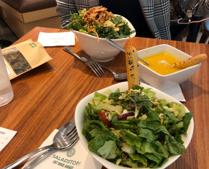 SaladStop! - Plaza Indonesia, Basement floor susan ng, 1. Sushi Hiro, 2. Osteria Gia, 3. Ramen Seirock-Ya, 4. La Moda, 5. CORK&SCREW, 6. Taste Paradise, 7. Seribu Rasa, 8. Ishigamaya Hamburg, 9. Chopstix, 10. Samwon Garden, 11. Hakata Ikkousha, 12. Restoran Padang Sari Ratu, 13. Bebek Bengil, 14. Monsieur Spoon Préféré, 15. Kitchenette, 16. SaladStop, 17. Sushi Tei