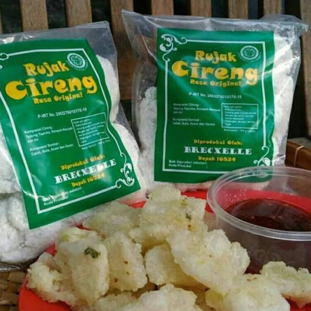 Rujak cireng via Shopee, 1. Dodol Belimbing, 2. Ketoprak Cimol, 3. Toge Goreng, 4. Gado-gado Depok, 5. Perkedel bakar, 6. Dodol Jambu Biji, 7. Peyek Galih / Gale, 8. Biskuit Temma, 9. Bakso Comberan, 10. Nastar Belimbing, 11. Rujak cireng, 12. Soto Depok