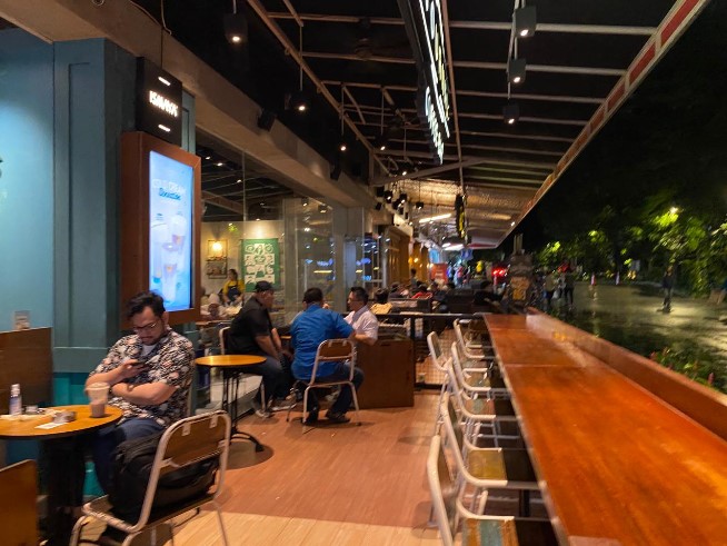 The People's Cafe Pasaraya Blok M Rifqi Firmansyah, 1. M Bloc Space, 2. Filosofi Kopi Melawai, 3. Taman Literasi Martha Christina Tiahahu, 4. Suasanakopi – Blok M, 5. Levis & Carroll, 6. Twin House Blok M, 7. Kaiho Maru, 8. Toko Kopi TUKU – Blok M, 9. Lesehan Bu Pesek Blok M Square, 10. Angkringan Blok M Square, 11. Scarlett’s House BLOK M, 12. Mattea Social Space – Blok M, 13. Kurasu Kissaten, 14. Biju Bakeshop & Coffee, 15. Kopi Kenangan – Pasaraya Blok M, 16. The People’s Cafe Pasaraya Blok M, 17. The Golden Tooth