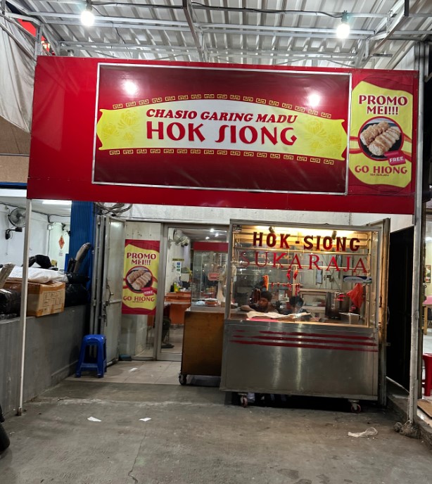 Hok Siong Alfian Christianto, 1. Mie Tiau, 2. Bakso Geol, 3. Wan Tan Mie Asam, 4. Ayam Bakar 7 Saudara, 5. RM. Sederhana Minang, 6. Laksa Medan Nyonya Guat, 7. Bakmie Tien Sim TPI, 8. Warung Pablo n Steak, 9. Hok Siong, 10. Hainam Campur Meri, 11. Restaurant Bamboo House, 12. KARINA ALIE RESTO, 13. Nasi Tim Pejagalan, 14. Masakan Siantar Ahok