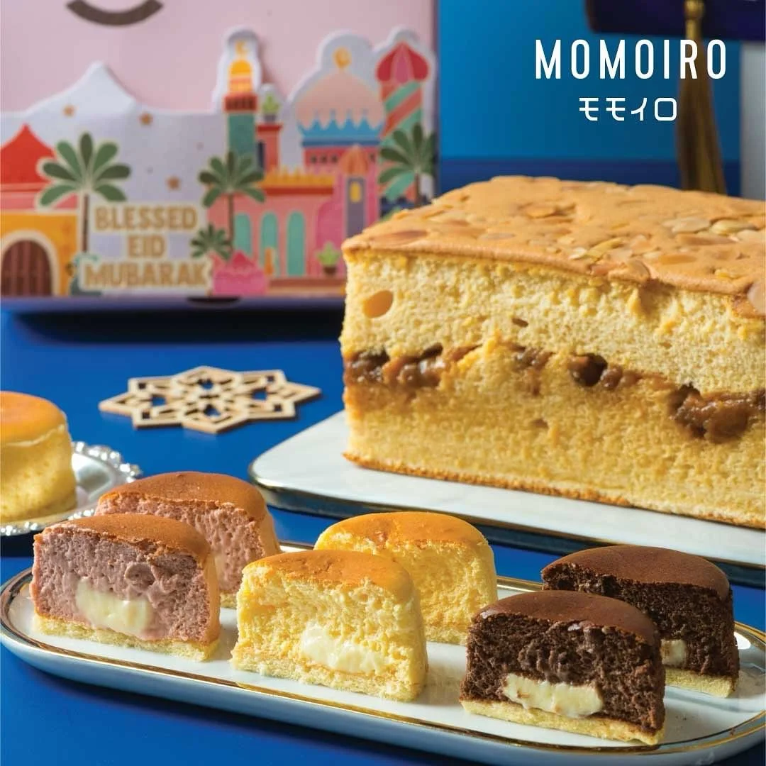 Momoiro via Instagram.com @momoirobakes, 1. Tadaima Bakehouse, 2. Mad MILK Japanese Bakery, 3. Chateraise, 4. Miss Sando, 5. Kibo Cheese Cake, 6. Momoiro, 7. Uncle Tetsu cheesecake, 8. Omoshiroi Pancake, 9. Uji Matcha, 10. Shokupang, 11. Chizukek, 12. Sora Patisserie – CHOUX JAKARTA
