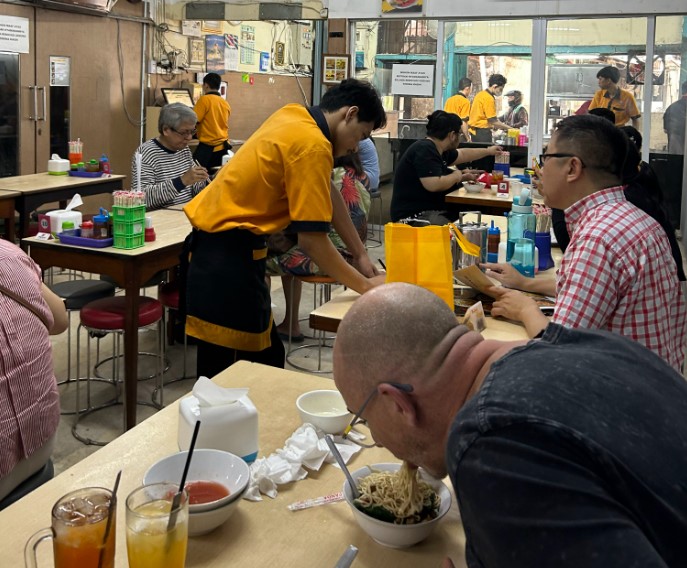 Bakmi A Boen Mpokgaga E., 1. Bakmi Gang Kelinci, 2. Bakmi A Boen, 3. Bakmi Karet Krekot, 4. Bakmi Sui-Sen, 5. SEDJUK BAKMI & KOPI POS BLOC, 6. Mie Soen Yoe, 7. Hokkian Lomie Mikado, 8. Mie Ayam Bangka Halal Lili/Sen Sen, 9. Bakmi JP – Mie Ayam Jamur, 10. Bakmi Hau Hau, 11. Mie Ayam Ahui, 12. Bakmi Ncek