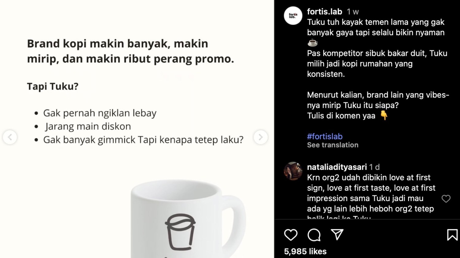 Tak pernah iklan berlebihan tapi tetap diburu, Strategi kopi Tuku, Mengacu pada riset McKinsey, Tak mengejar ekspansi massa tapi kepercayaan, Bangun Relasi dengan Orang Sekitar, Tak perlu viral tapi relevan