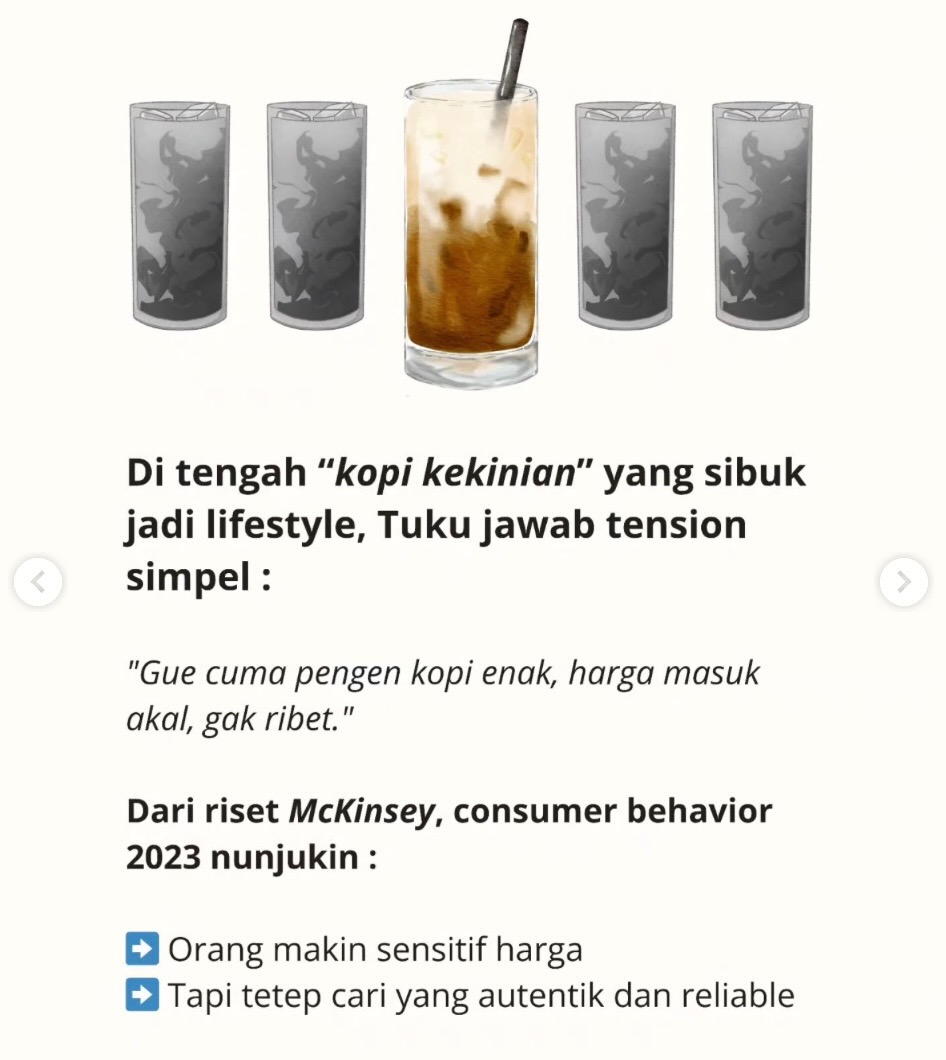 Tak pernah iklan berlebihan tapi tetap diburu, Strategi kopi Tuku, Mengacu pada riset McKinsey, Tak mengejar ekspansi massa tapi kepercayaan, Bangun Relasi dengan Orang Sekitar, Tak perlu viral tapi relevan