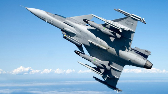 Saab Jas 39 Gripen, VIVA Militer: Jet tempur siluman F-35 Lightning II militer Amerika Serikat, VIVA Militer: Pesawat Siluman F-22 Raptor., Saab Jas 39 Gripen, Penampakan jet tempur Dassault Rafale milik Indonesia , VIVA Militer: Jet tempur Eurofighter Typhoon, Sukhoi Su-57 Felon