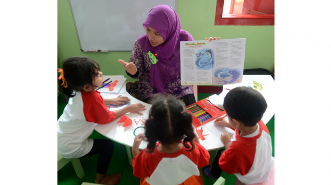 Ilustrasi pendidikan bagi anak.