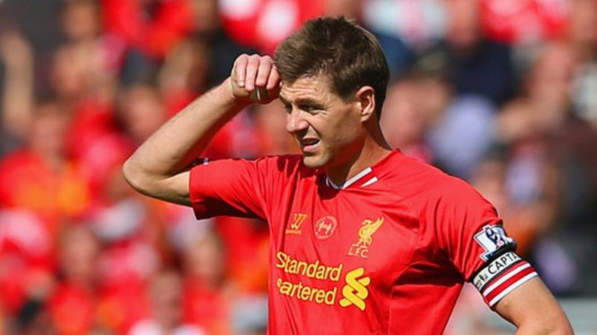 Pemain Liverpool, Steven Gerrard, 1. Harry Kane, 2. Erling Haaland, 3. Luis Suarez, 4. Robert Lewandowski, 5. Steven Gerrard, 6. N'Golo Kante, 7. Thomas Muller, 8. Sergio Ramos