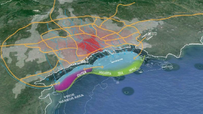 Proyek Giant Sea Wall Jakarta.