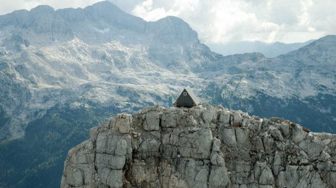 Hotel di pegunungan Alpen.
