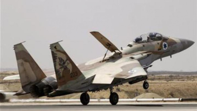 Ilustrasi jet tempur Israel