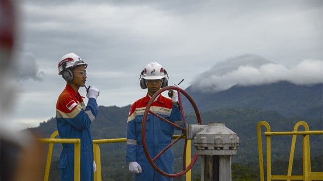 sumur produksi pertamina geothermal area ulubelu