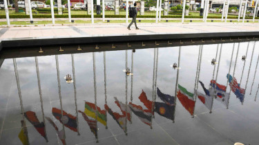 Ilustrasi Bendera Negara ASEAN.