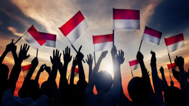 Ilustrasi Indonesia bersatu.