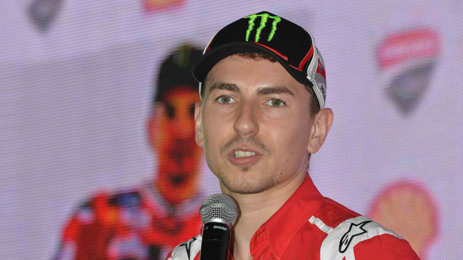 Pembalap Ducati, Jorge Lorenzo.