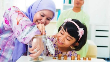 Ilustrasi menabung.