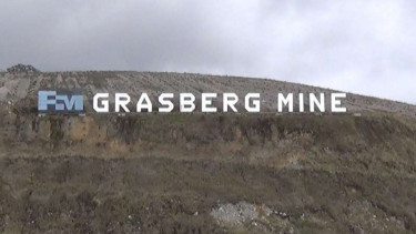 Tambang Grasberg Freeport Indonesia di Papua.