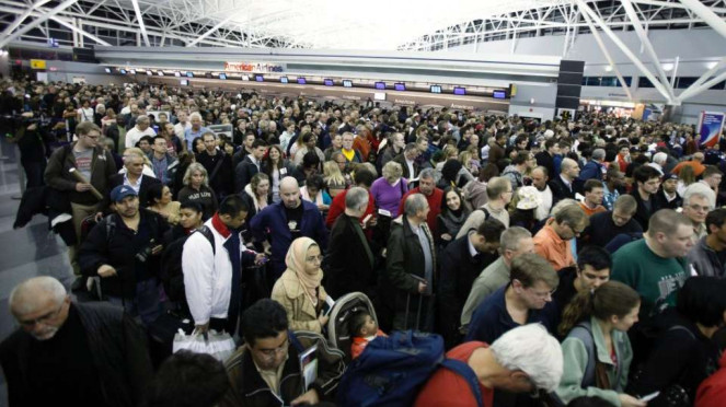 Bandara New York J.F. Kennedy Amerika Serikat.