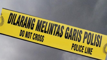 Ilustrasi garis polisi.