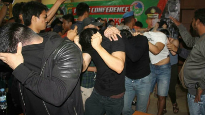 Polisi cokok pelaku pesta narkoba yang diduga penyuka sesama jenis