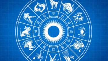 Ilustrasi zodiak., 1. Pisces, 2. Aries, 3. Libra, 4. Scorpio
