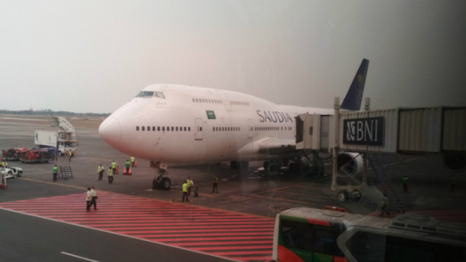Pesawat Saudia Airlines.