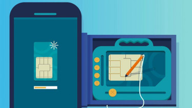 Ilustrasi e-SIM.